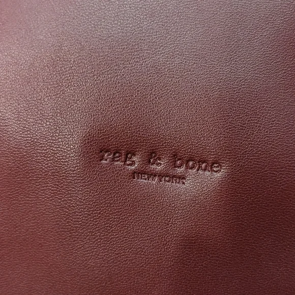 Rag & Bone Reset Handbag Winterberry Nappa Leather Commuter - Picture 2 of 6